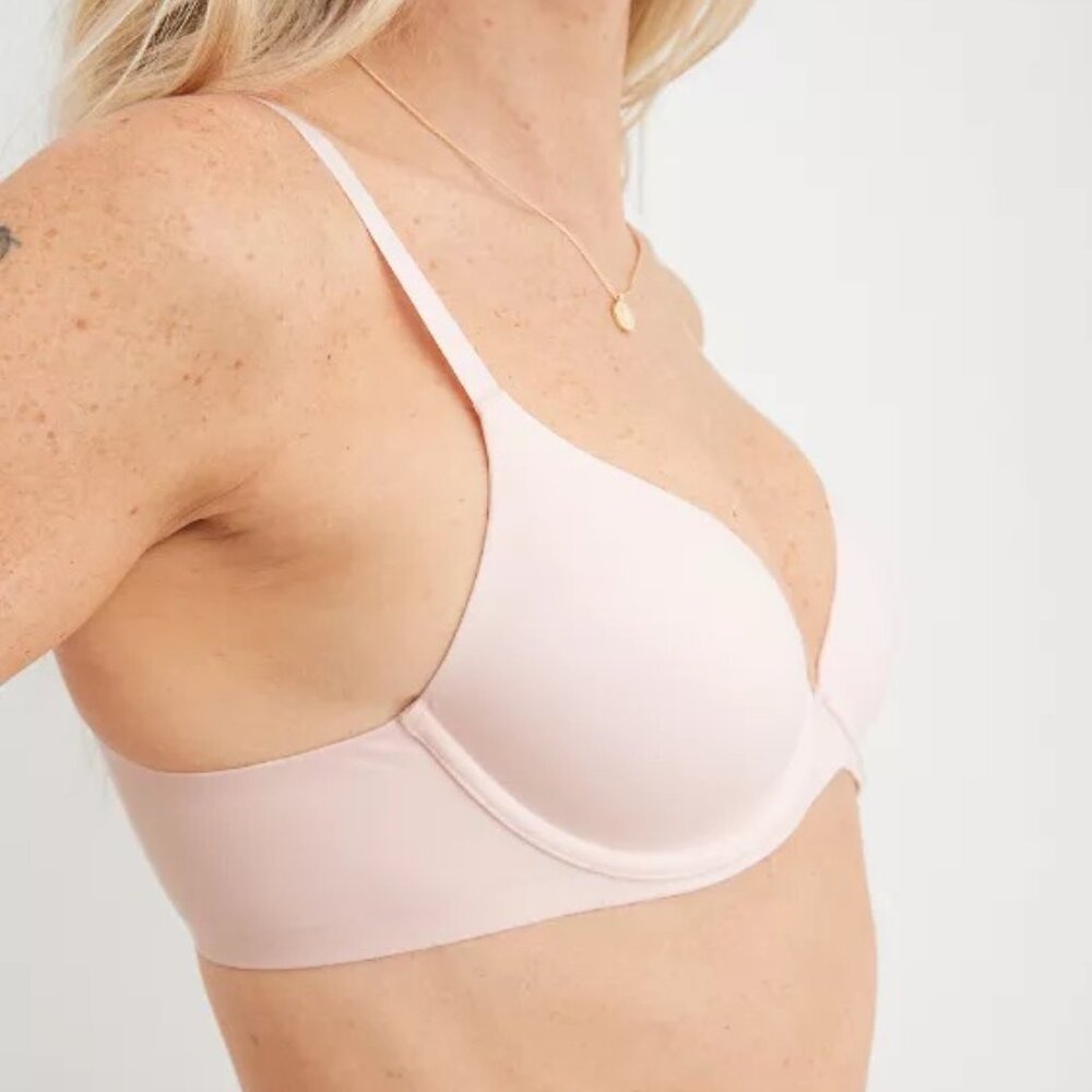 Aerie 38D Sunnie Full Coverage Lightly Lined Bra Light Pink